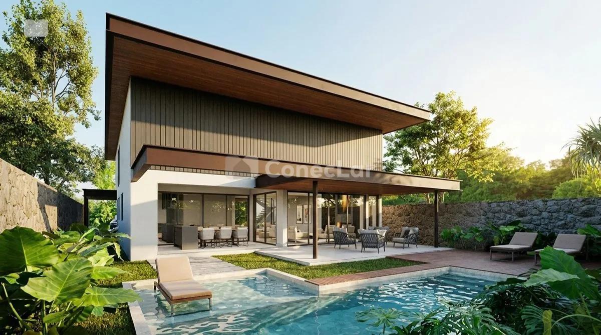 Casa à venda em Alphaville 01 com 4 suítes e pé direito duplo