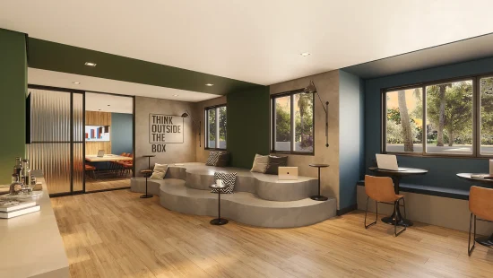 Coworking e Sala de Reunião - Imagem Meramente Ilustrativa