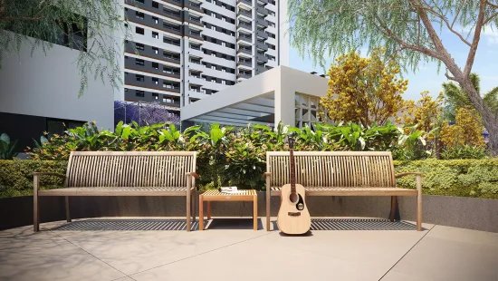 Praça de Apoio - Imagem Meramente Ilustrativa