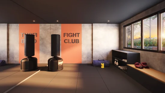 Sala de Lutas - Imagem Meramente Ilustrativa