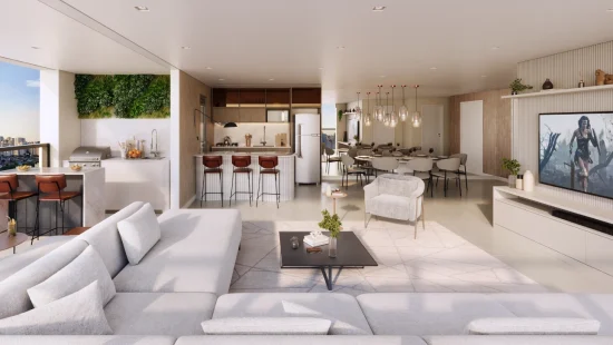 living 108M² • 2 vagas