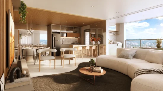 living 122M² • 2 vagas