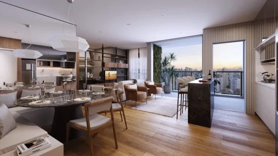 living 88M² • 2 vagas ampliada